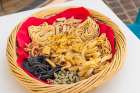 Basket of pasta. Malta. Art Print